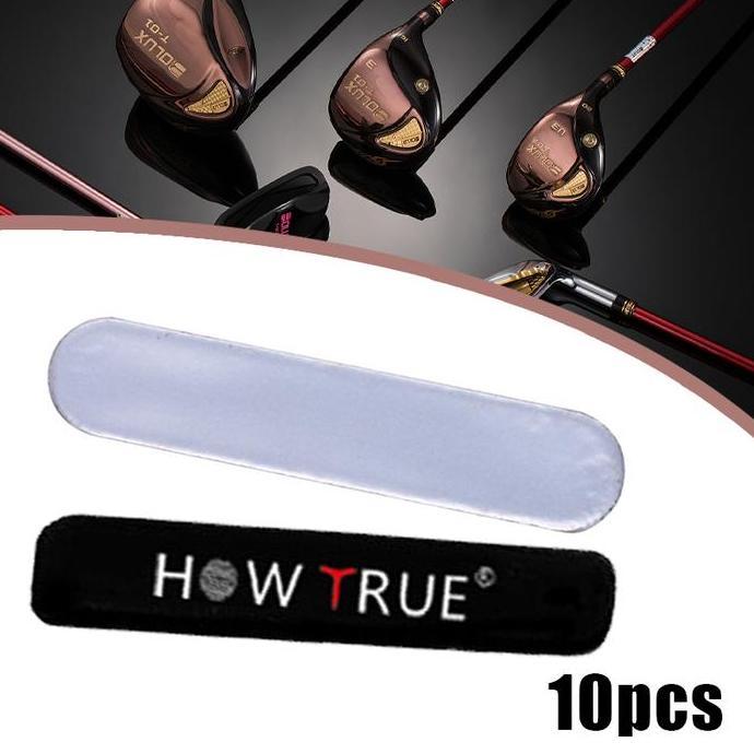 10Pcs Sticker Pemberat Raket Tape Lead Timah Pemberat Golf Tape Timah Pemberat Untuk Raket Golf/Teni