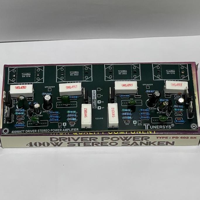 /////] Tunersys Driver Power 400W (watt) Stereo Sanken | PD 402 SK