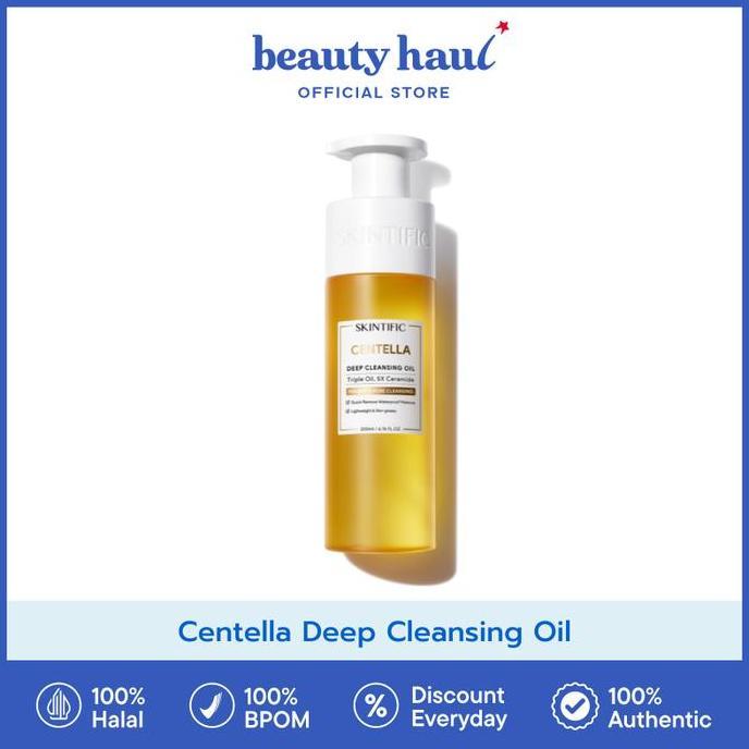 SKINTIFIC Centella Deep Cleansing Oil - Skintific Cleansing Oil, Makeup Remover, Facial Cleanser Gen