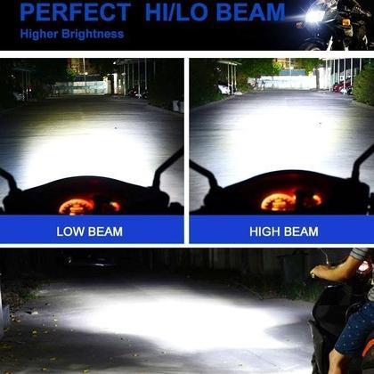 BESTPROMO SEAMETAL Lampu Led Motor Super Terang H6 M5 P15D Bohlam Lampu Depan Sepeda Motor LED Canbu