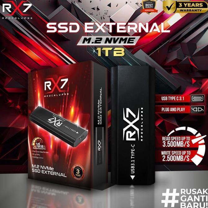 New- Netyou- Ssd M Nvme External 1Tb Rx7 / Enclosure M Nvme + M Nvme 1Tb Rx7