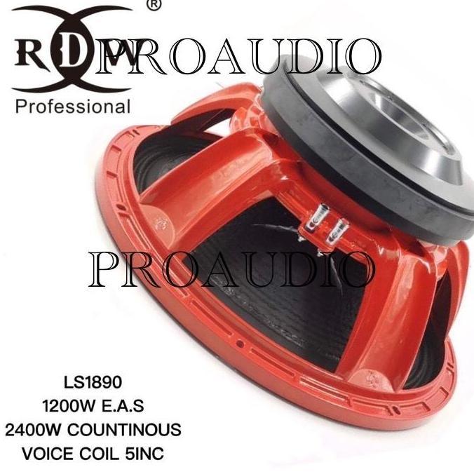 TERMURAH - SPEAKER KOMPONEN RDW MERAH RDW 18 LS1890 / 18LS1890 / 18 LS 1890