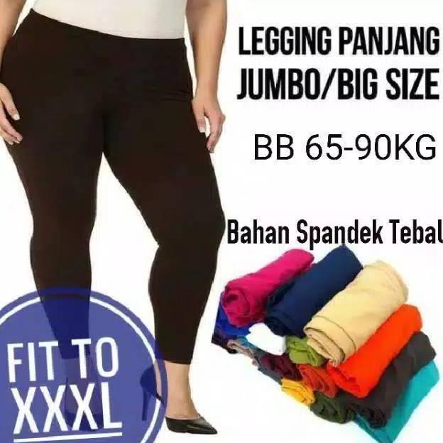 DISKON Legging Wanita Jumbo Tebal Premium Celana Legging Jumbo Tebal Import Celana Legging Wanita Ju