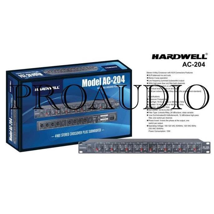 Crossover Hardwell AC 204 AC204 Original 4 Way Subwoofer