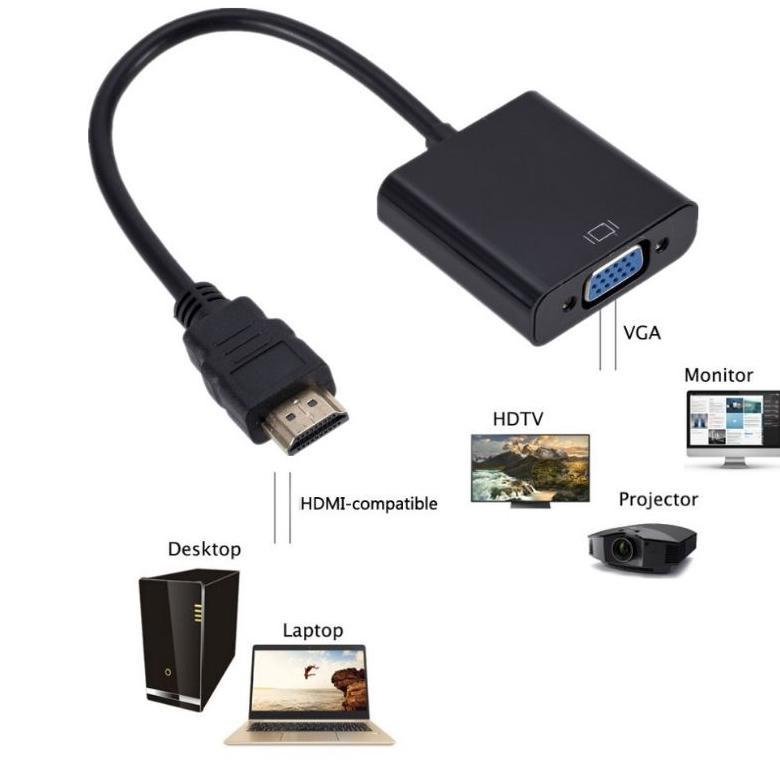 CONVERTER HDTV TO VGA ADAPTER BISA STB FREE BOX