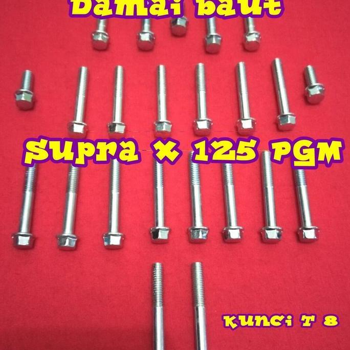Baut blok mesin supra x 125 PGM