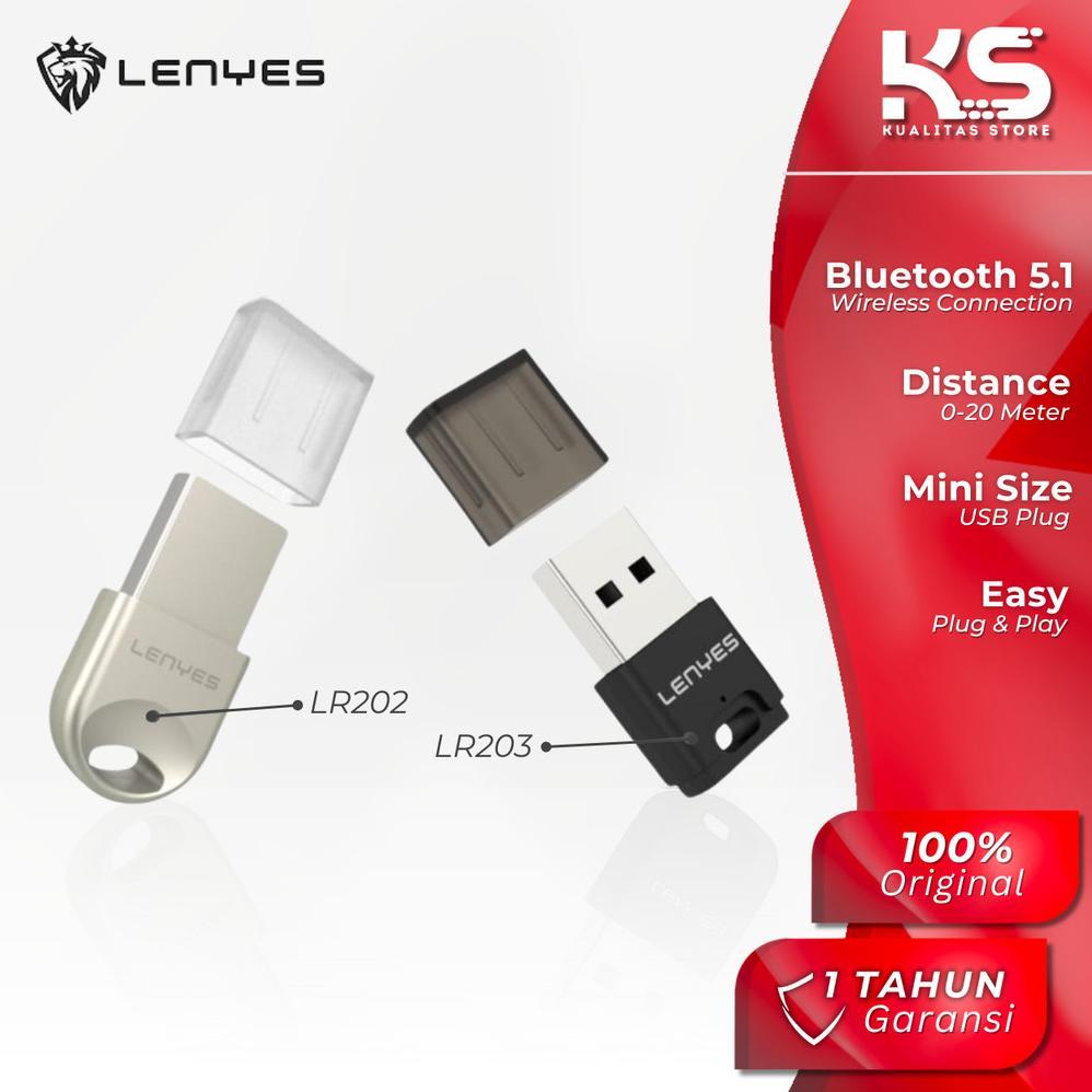 LENYES Bluetooth Receiver 5.1 Colokan Usb untuk Speaker Mobil Dvd LR202 LR203
