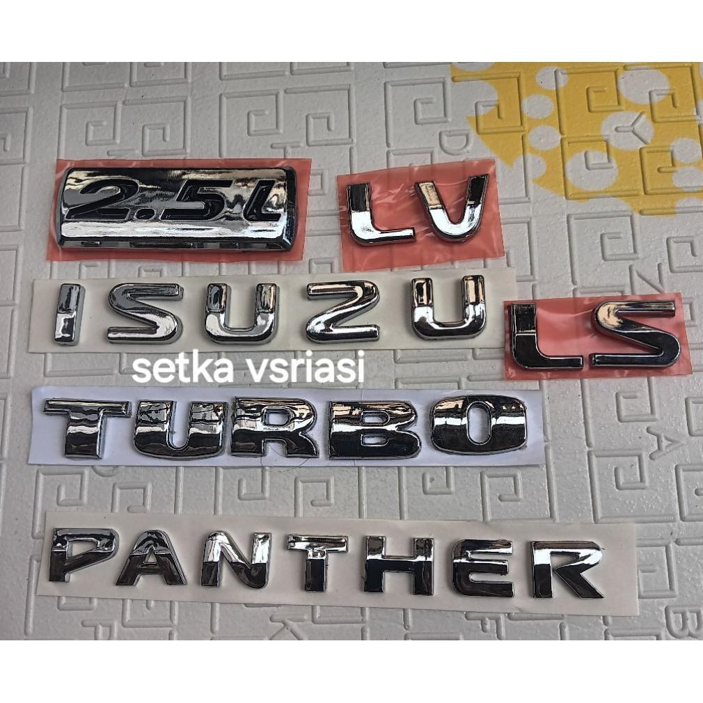 emblem logo tulisan panther new / emblem turbo panther / emblem panther touring / emblem panther kap
