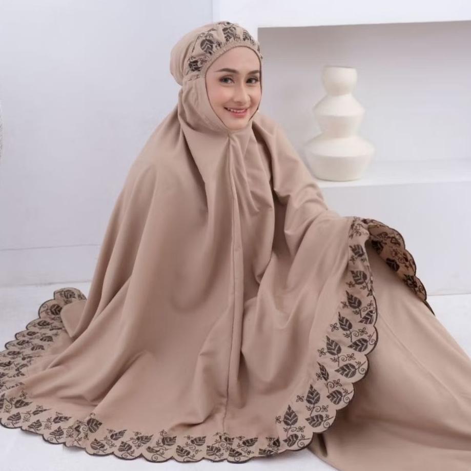 Mukena Dewasa Khadijah Mukenah Khadijah Bordir Daun Cantik