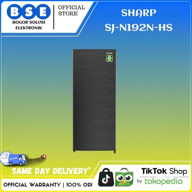 Kulkas 1 Pintu Sharp SJ-N192N-HS Low Wattage Kulkas Sharp 184 liter SJ N192N