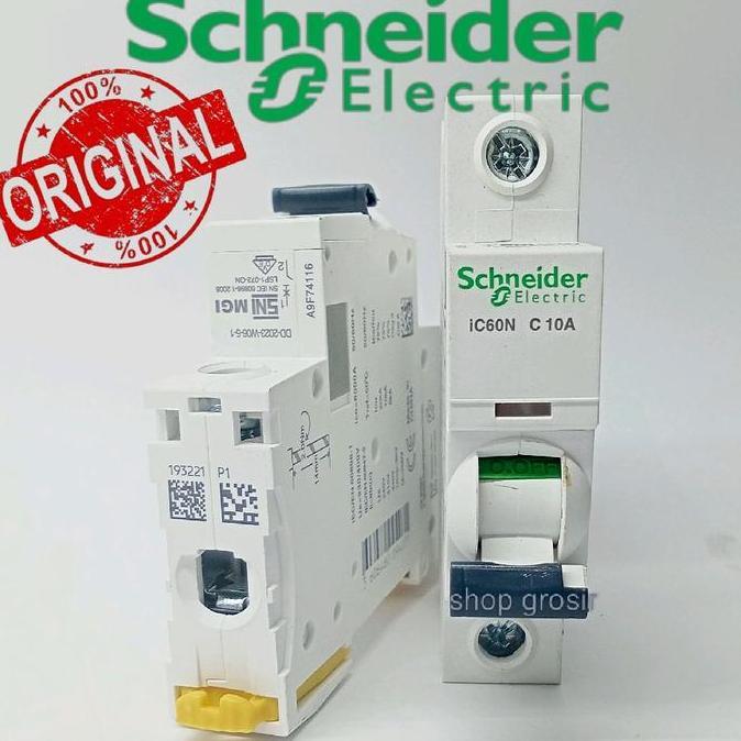 MCB 1P 10A MCB 1PHASE 10AMPERE SCHNEIDER ORIGINAL AUTO27