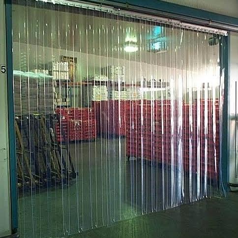 Tirai Plastik PVC Curtain 120 x 250 plus Bracket