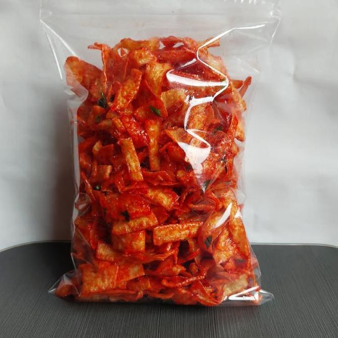 Cikcik- Keripik Singkong Manggleng Rasa Rujak Daun Jeruk 450 Gram Cemilan Snack Bang Sayur Crispy Fo