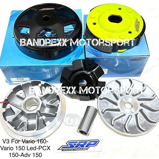 Paket Kampas Ganda SRP+Mangkok SRP+Pulley SRP For Honda Vario 160 terlaris