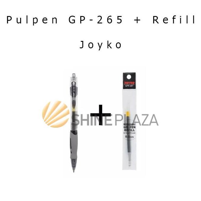 Paket Pulpen Gel Joyko GP-265 - Refill Pulpen Gel Joyko GPR-267