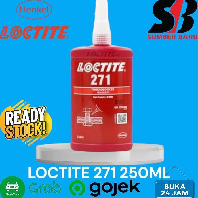 dewasty - LEM BAUT LOCTITE 271 250ML - LEM ULIN BAUT LOCTITE 271 250 ML Diskon