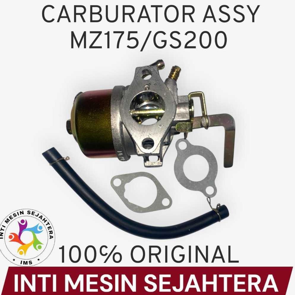 Karburator Assy MZ175 GS200 /  Genset Mesin Penggerak Engine / Carburetor Mesin Engine Bensin 100% O