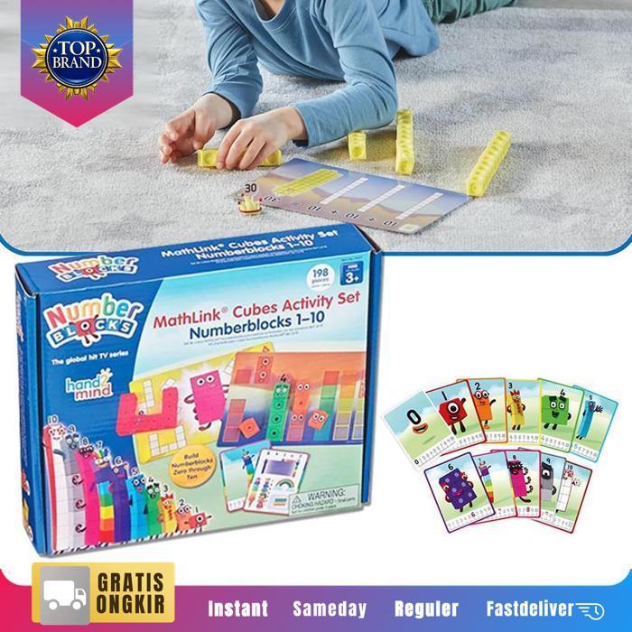 Set Blok Matematika Numberblocks 1-10 Untuk Pengenalan Angka Dan Berhitung