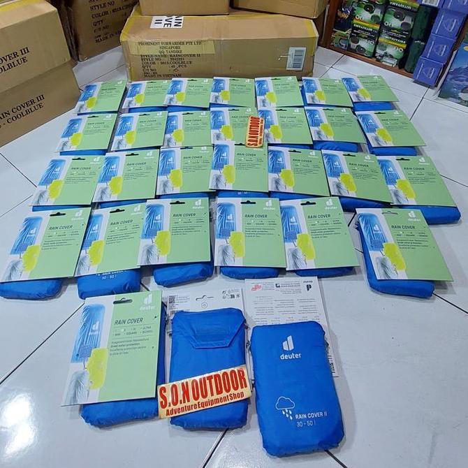DEUTER RAINCOVER 1 2 3 RAIN COVER BAG COVERBAG SARUNG TAS ORIGINAL HT