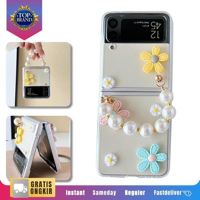Case Z Flip 4 Fashion Flower Mobile Phone Case Samsung Galaxy Z Flip Drop Protection