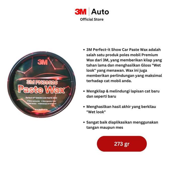 Promo 3M 39526 Perfect-It Show Car Paste Wax (Pasta Wax 3M) - Pengkilap Mobil