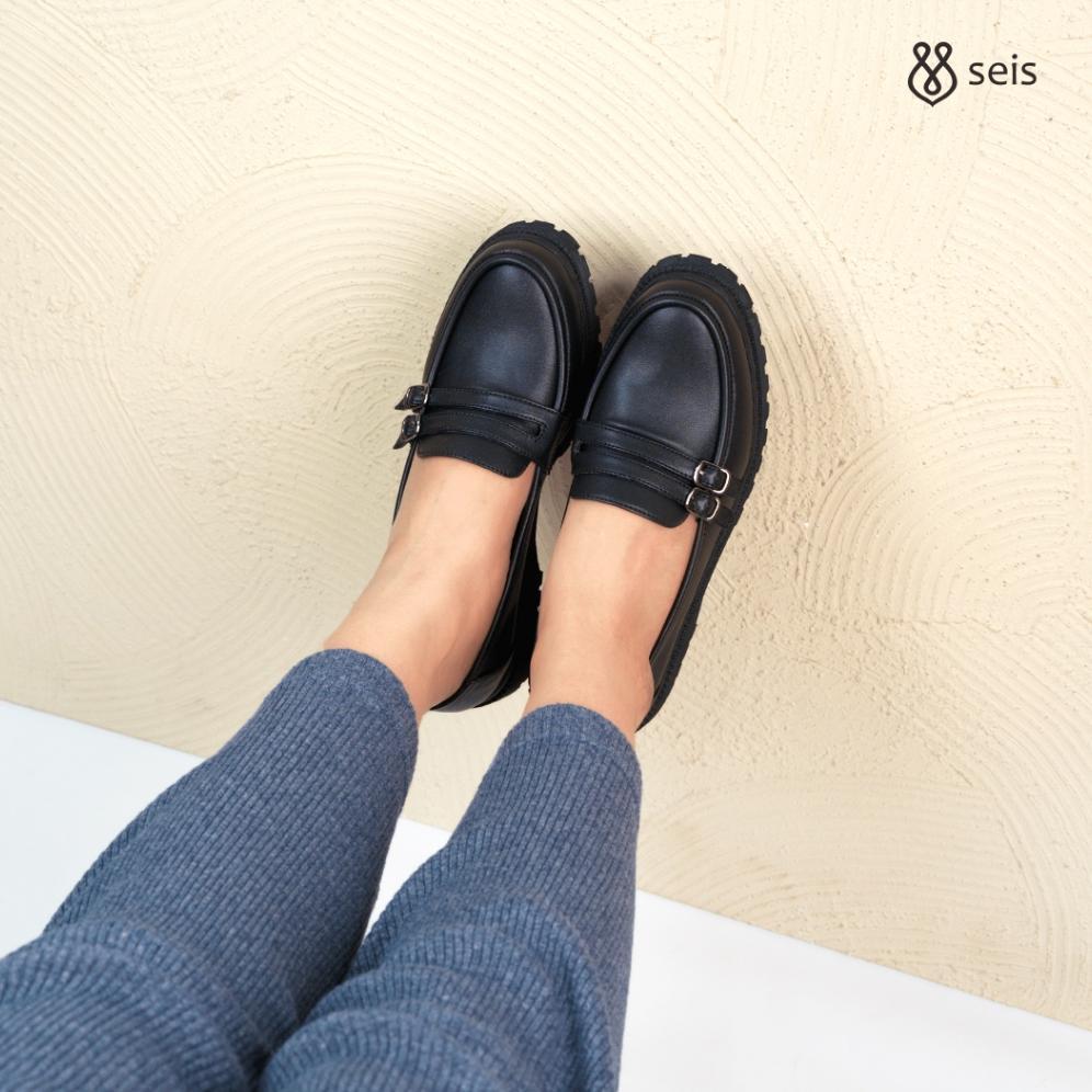 Original Seis Warda Sepatu Docmart Wanita / Loafers Wanita