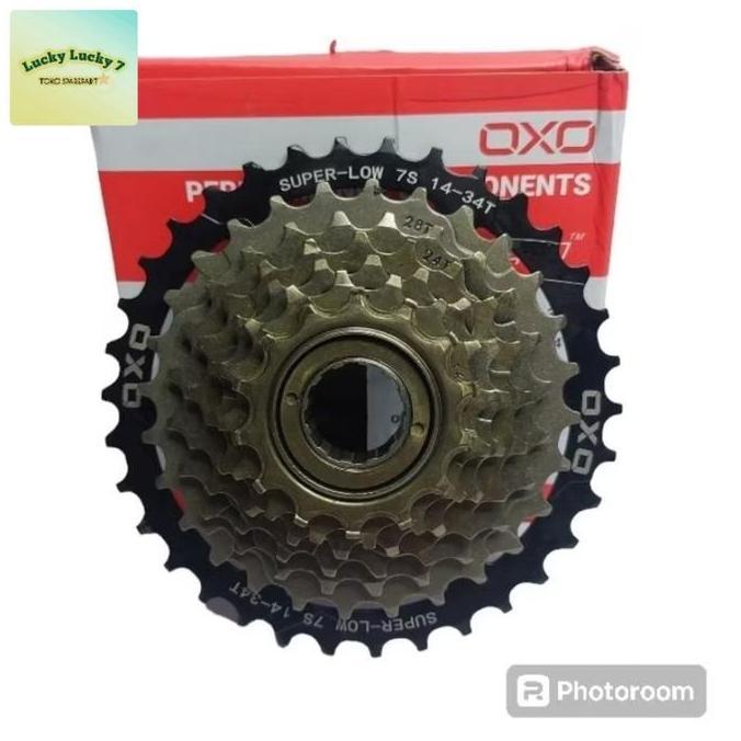 Promo Sproket Sprocket 7 Speed Ulir Oxo Megarange Freewheel 7 Speed Ulir Cod