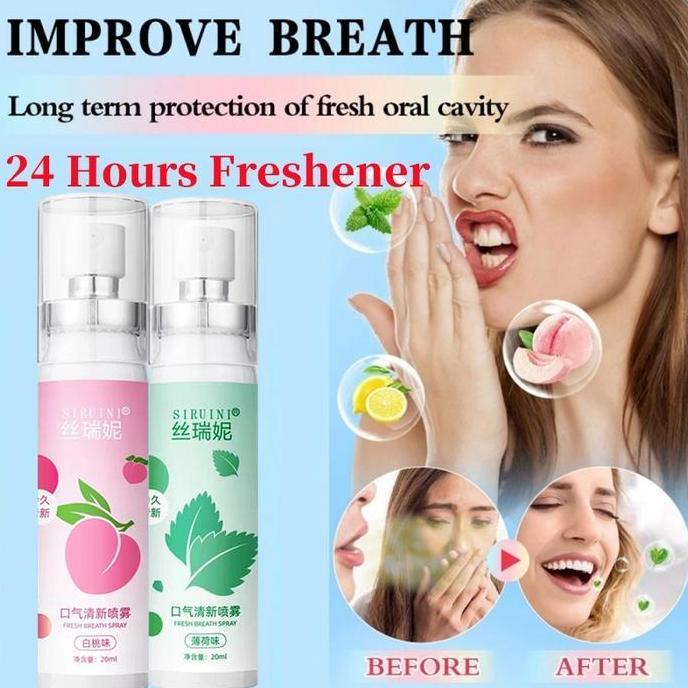 Mouth Spray Fresh Penghilang Bau mulut | Parfum mulut Spray mulut | Nafas segar tidak bau mulut | Mo