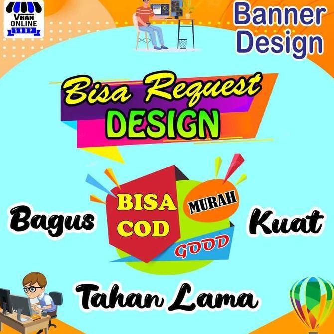 Spanduk Banner Jualan Jus, Aneka Juice Buah, Boba Ukuran Sedang Murah