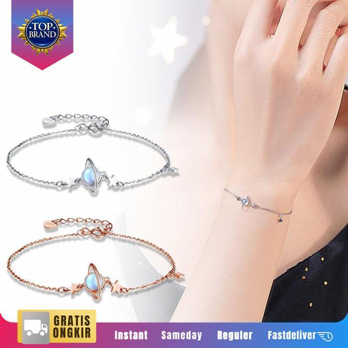 Gelang Desain Planet Gelang Wanita Gelang Wanita Logam Gelang Wanita Gelang Wanita Estetik