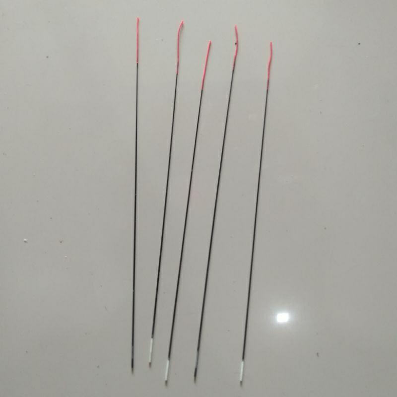 Ujung Pancing Fiber No.1&2 Joran Tegek &Pita Fiber Lentur Dan Kuat Panjang 35 Cm