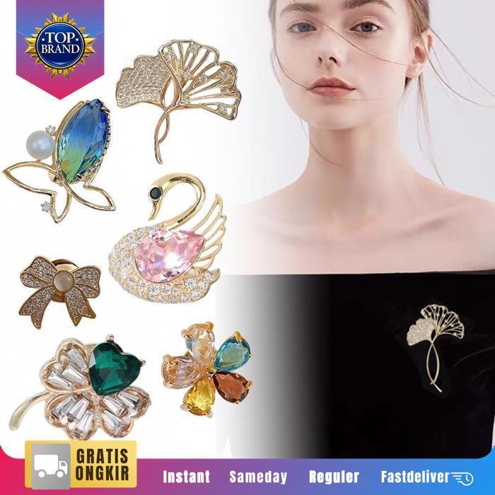 Bros Kerudung / Bros Wanita Hijab / Bross Kecil Hijab Premium / Brooches Korea Fashion Original