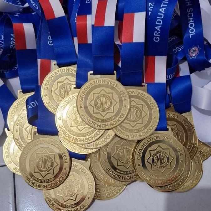 medali Kuningan grosir 1mm lanyard print