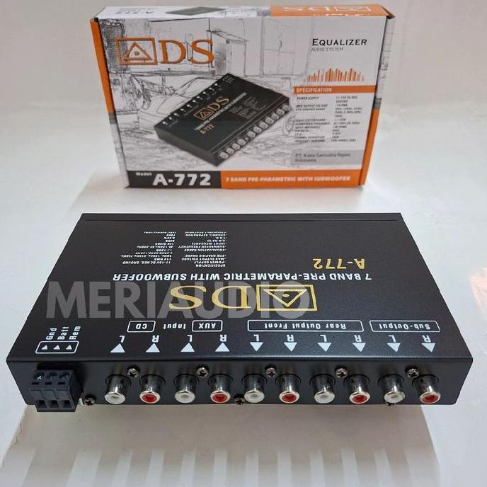 Weenew- Preamp Parametrik Ads Ad 778 & A 77 7Band Equalizer Parametrik Equalizer Audio Sound System 