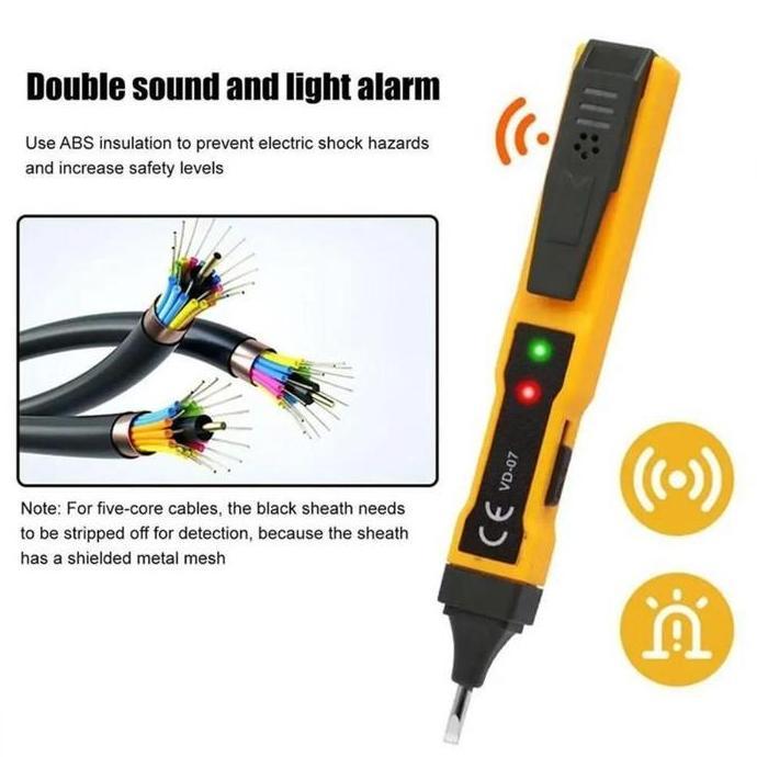 FALFEZ Tespen Listrik Digital Cek Kabel Putus Testpen Otomatis Kelistrikan Listrik Digital Tespen Di