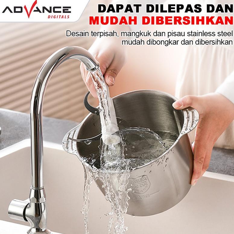 BIG SALE Advance Chopper 2L Stainless Multifungsi coper daging dan bumbu chopper daging dan bumbu co