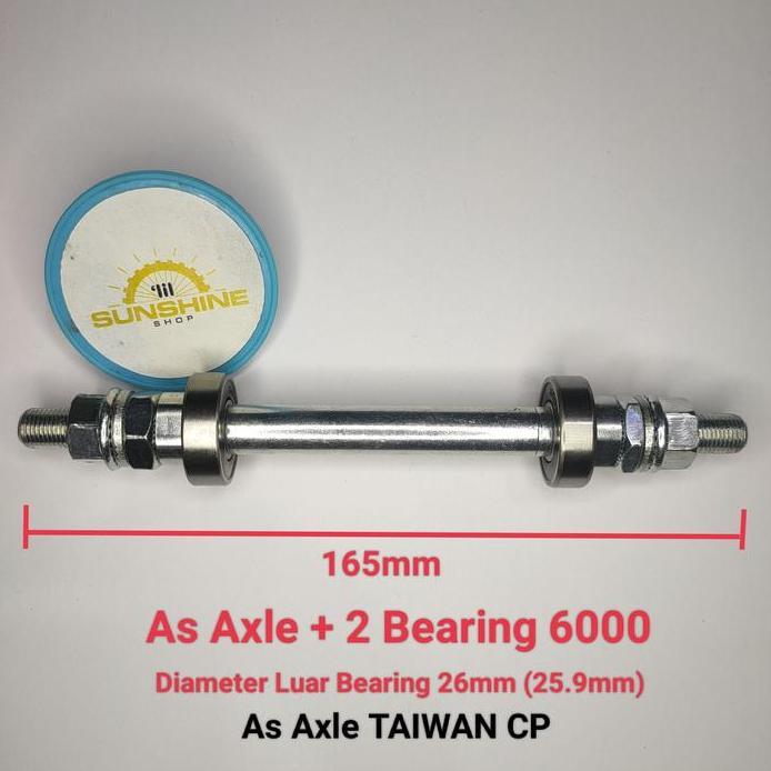 Ready As Axle HUB Belakang Khusus BEARING Sepeda BMX Fixie Mini Onthel Untuk Gir DRAT Freewheel SING