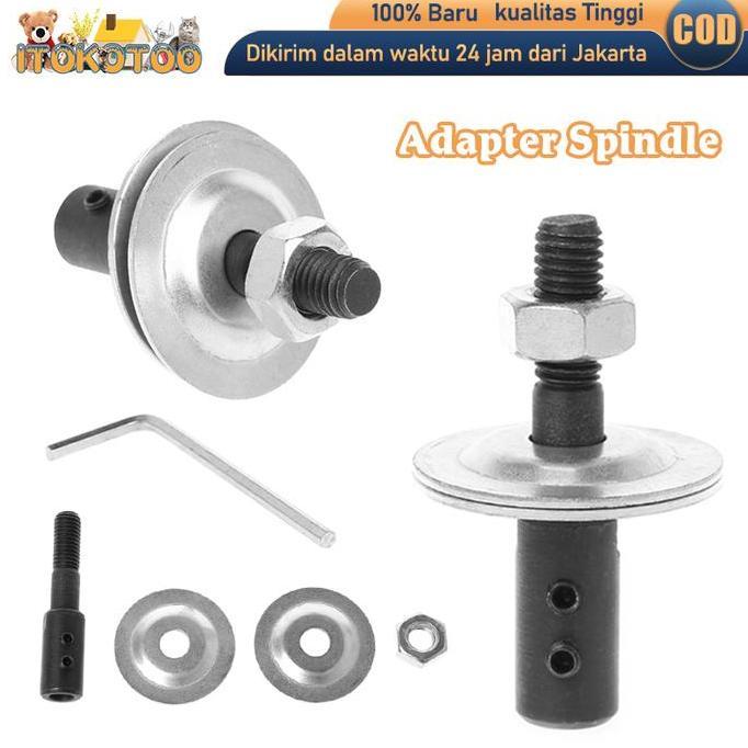 RGPOTZ Spindle Adapter Bench Grinder Pengubah Bor Jadi Gerinda Duduk