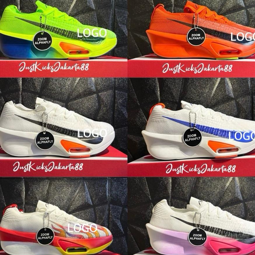 Sepatu Running Shoes Zoom Alphafly Next% 123 Fly 6 Black Volt Kenya Ekiden Japan Tosca Watermelon To