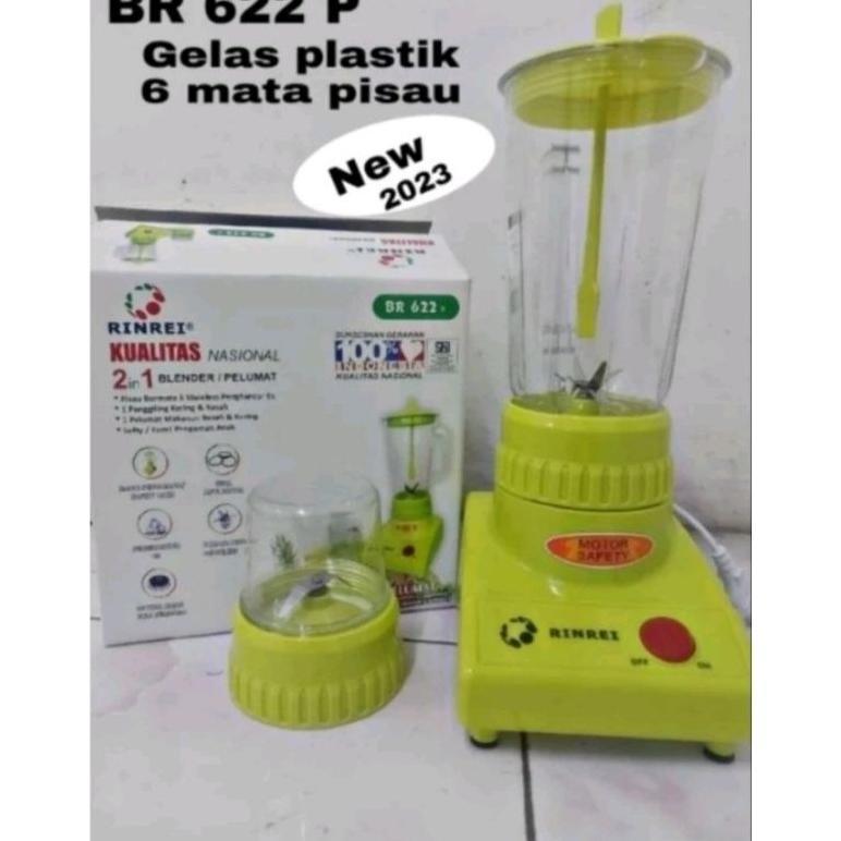 TERBARU RINREI BLENDER PLASTIK 2 TABUNG BR 622P