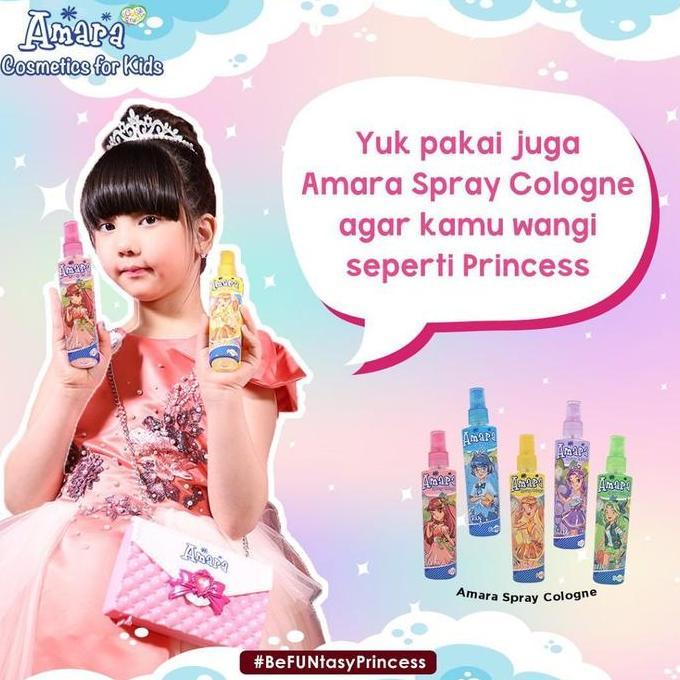Amara Kids Cologne Spray 100ml - Parfum Anak Wangi Segar Tanpa Lengket || Halal & BPOM [ BISA COD ]