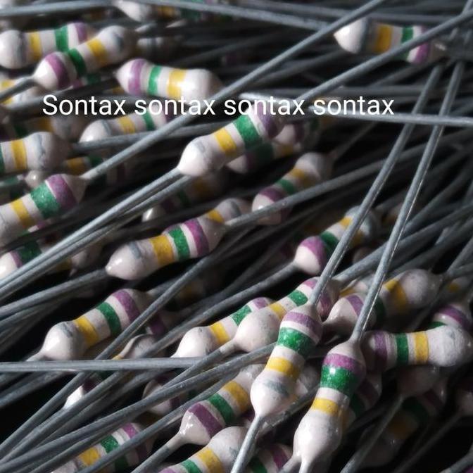 750K 750 K 7 5 0 K OHM 1/4W RESISTOR WERSTAN MADE IN JAPAN AUDIO RF STX27