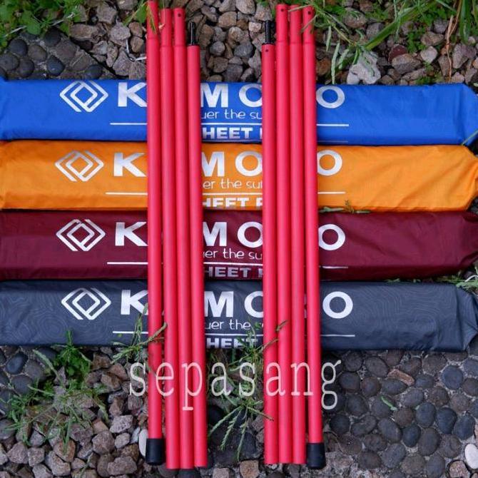 EXTLYPO Kamoro Tiang Flysheet 200x200 cm - Tent Set Frame Sepasang