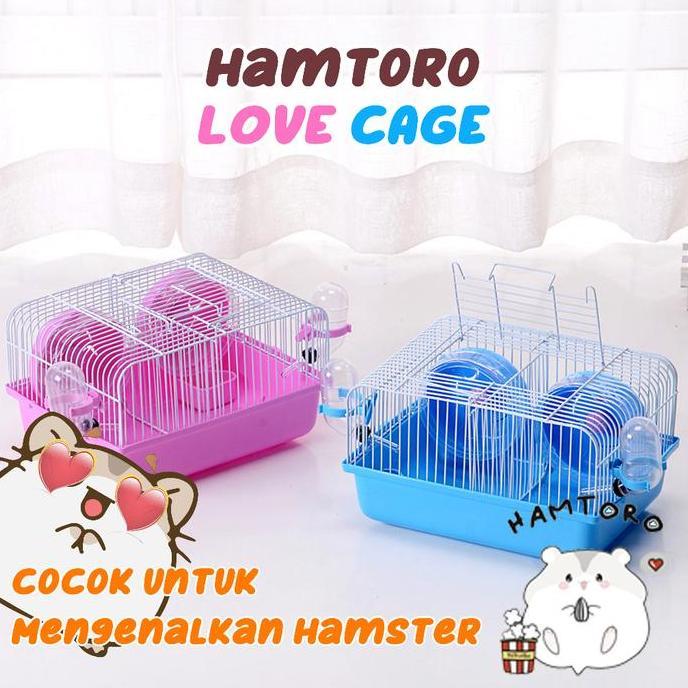 Hamtoro Love Cage Kandang Double untuk Hamster Kawin