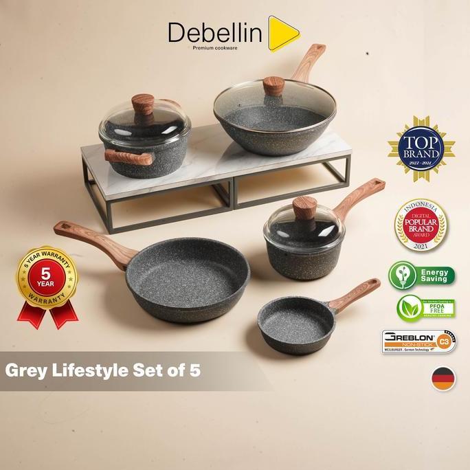 Debellin Premium Cookware Set - Lifestyle Granite Package