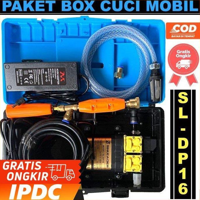 OK PAKET BOX CUCI MOTOR DAN MOBIL DUAL PUMP SINLEADER SELANG 10M LENGKAP ''