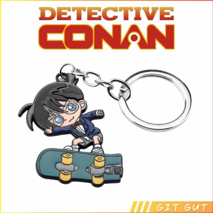 Keychain Gantungan Kunci Detective Detektif Conan Skateboard