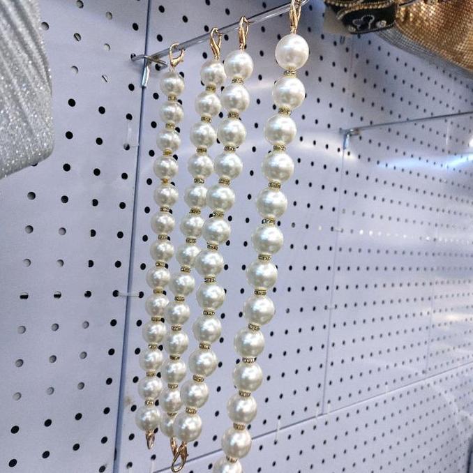 tali jingjing buat tas pesta mutiara mewah