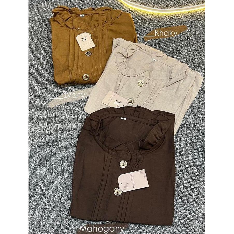 Noelle - Elora Blouse - Atasan Wanita Kekinian / Bouse Korean Style - Blouse Lengan Panjang - Atasan