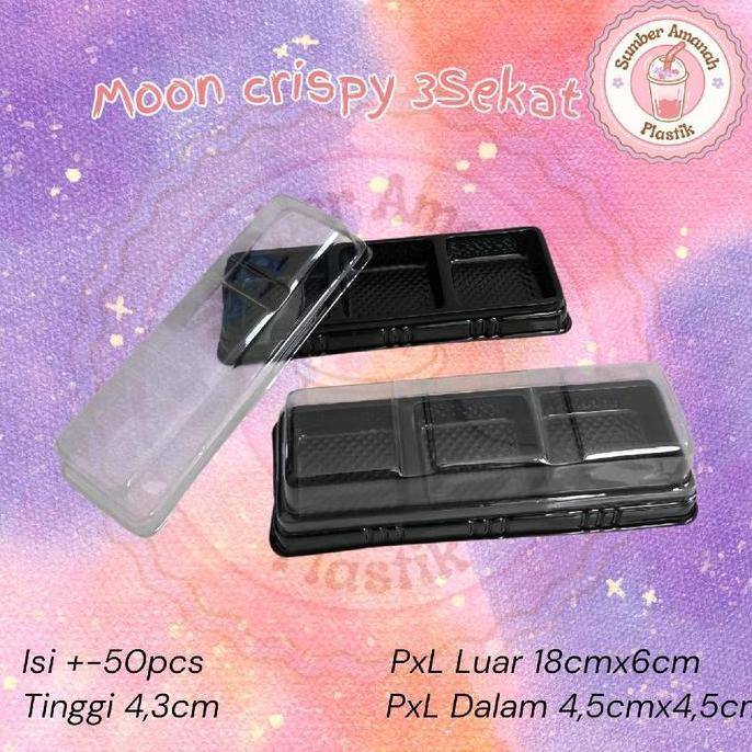 - [Isi50] Mika Kue Mochi Mooncake Mooncrispy Sekat 3 / Mika Moon Cake Isi 3 / Mika Moon Crispy Isi 3